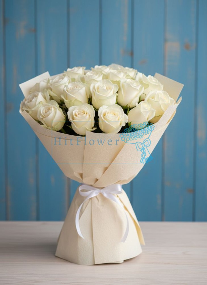 Букет из белых роз Букет роз из Белых роз